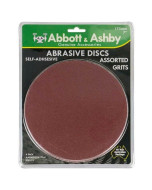 Sanding Discs 175mm (7") Assorted Grit Aluminium Oxide - 4 Pack