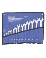 Combination Spanner Set 13 Pc AF 1/4" to 1" Canvas Pouch Standard