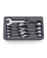 12 Point Stubby Combination SAE Wrench Set - 10 Piece