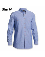 Bisley B764073 Shirt Chambray Blue LSl Med