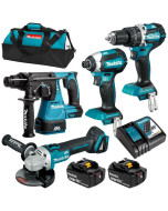 18V 5.0Ah Li-ion Cordless Brushless Combo Tool Kit - 4 Piece