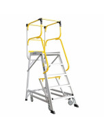 Platform Ladder 1381mm 170kg Access 5 Aluminium Ladderweld