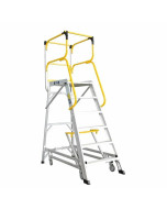 Platform Ladder 1656mm 170kg Access 6 Aluminium Ladderweld