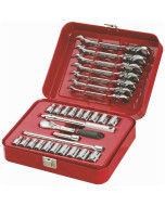 Sidchrome SCMT12105 30PC 1-4 SKT & WRENCH SET