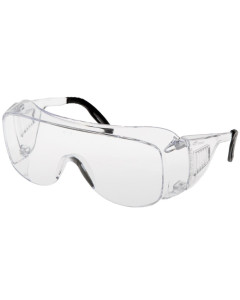 Overspec Clear Frame Clear Anti-Fog Lens Safety Glasses