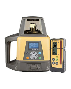 Dual Grade Red Beam Rotating Laser Level RL-200 2S Kit With Rechargeable Battery & LS-100D Receiver