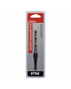 P&N 107B50060 QUICKCHANGE DRILL 1-4HEX 6.0MM
