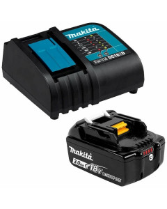 18V Li-Ion DC18SD Charger and BL1830B-L 3.0Ah Battery with Gauge Combo