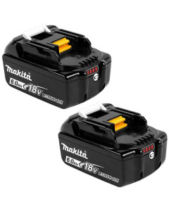 18V 6.0Ah Li-ion Cordless Batteries with Gauge BL1860B-L - 2-Pack 