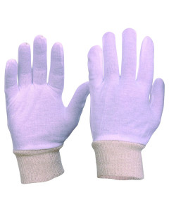 Paramount 342CLKW Glove White Cotton Mens