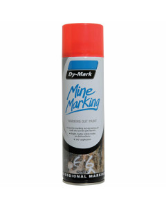 Mine Marking Paint Fluro Red Horz Spray