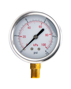 Toolex  Gauge 1000Kpa 63mm Oil Bot 1-4