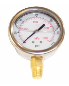 Toolex  Gauge 800 Kpa 63mm Oil Bot 1-4