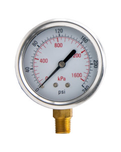Toolex  Gauge 1600Kpa 63mm Oil Bot 1-4