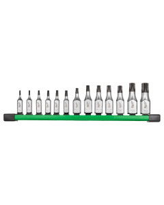 1/4” & 3/8” Drive Tamper Proof Torx Bit Socket Set - 13pce