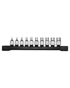 1/4” Drive Metric Hex Stubby Bit Socket Set - 10pce