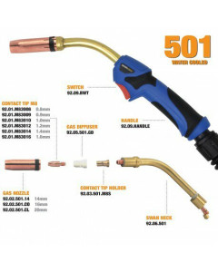 Dynaweld 92.09.HANDLE Binzel Style Handle BZ501