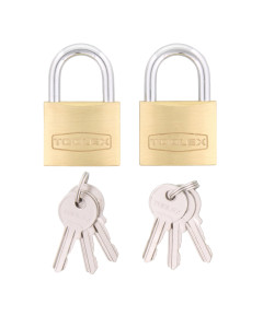 Padlock 40mm x 6.2mm Brass Hardened Shackle with Rust Proof Locking Mechanism