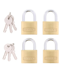 Padlock 40mm x 6.2mm Brass Hardened Shackle with Rust Proof Locking Mechanism