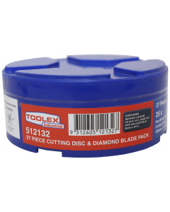 Cutting Disc 125 x 1 x 22.23mm Metal Ultra Thin BONUS 2x Diamond Blades - 25 Pack