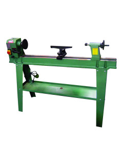 Wood Lathe Swivel Head 1100mm x 370mm with Stand