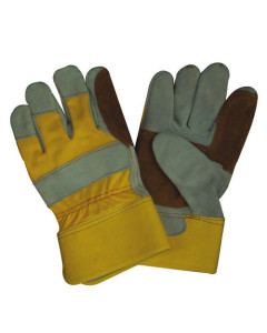 Toolex  Glove Tan & Grey Canvas Back