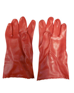 Toolex  Glove Red Pvc 27Cm