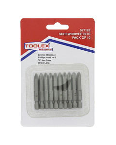 Toolex 41669CARDED S-Drv Bit Phil No 2 X 50mm