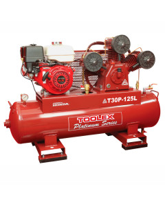 Air Compressor T30P-125L 9 Hp Petrol Honda Engine 125L Tank Fusheng Pump TA-80 145Psi