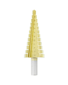 Step Drill 4 To 32mm 13 Step Hss Tinite Coated 10mm Shaft