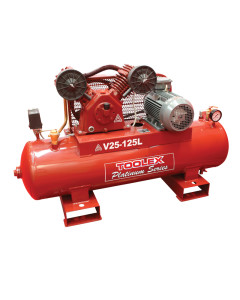 Air Compressor 4.0 Hp V25-125L 415V Electric 125L Tank Fusheng Pump VA80 145 Psi