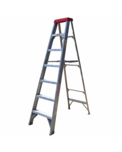 Ladder Step Single 2.1m 150kg Aluminium Industrial 7ft Single Sided As/Nzs1892.1:1996