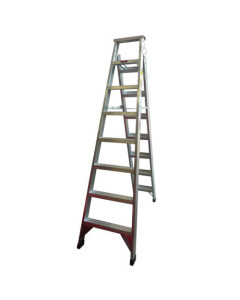 Ladder Dual Purpose 2.4m 4.5m 150kg Aluminium Industrial 8ft 14ft 9in As/Nzs1892.1:1996
