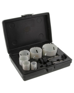 Toolex 21-057-001 Holesaw Kit 9 Pc Bi Metal