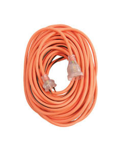 Extension Lead 20M 10AMP Neon Plug  Orange and Black Cable Heavy Duty