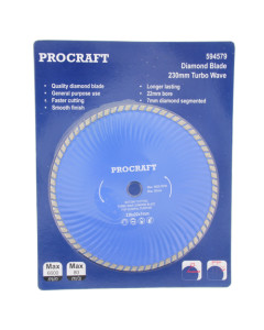Procraft 230MMX7MM22.23MM Diamond Blade 230 x 22 x 7mm