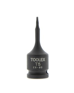 Toolex 64701005 Socket Torx T5 Male 1-4