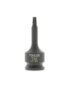 Toolex 64711020 Socket Torx T20 Male 3-8"