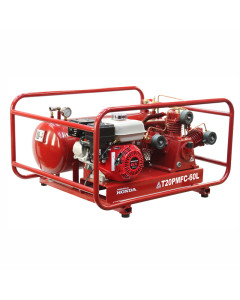 Air Compressor T20PMFC-60L 6.5 Hp Petrol Honda TA-65 Fusheng Pump 60L Roll Frame Tank 145Ps