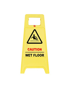 Toolex 7603 Sign Caution Wet Floor Yellow