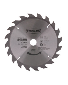 Toolex  Circular Saw Blade 185mm 20TH
