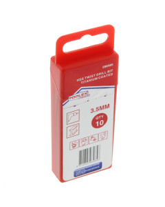Toolex  HSS Twist Drill Bit 3.5mm PK10