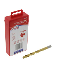 HSS Twist Drill Bit 10mm Ti-Nite Coated W9 Material - 10 Pack