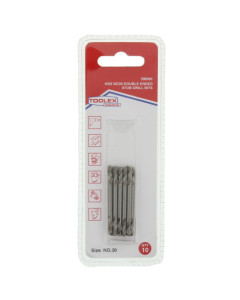 Toolex  HSS NO30 Fully Ground Stub 10P