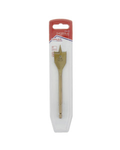 Flat Spade Bit 25MM For Prec Timber Drilling Hex Shank