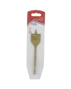 Flat Spade Bit 32MM For Prec  Timber Drilling Hex Shank