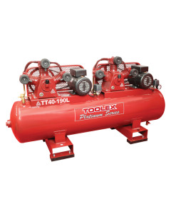 Air Compressor 2 X 3.2Hp TT40- 190L 240V Electric 190L Foot Mount Tank 2 Fusheng TA65 Pump