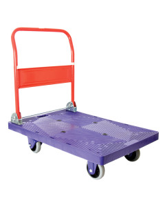 Platform Hand Truck 300KG Load Rating With Heavy Duty PVC/Plastic Platform With Fold