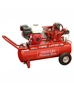 Air Compressor THT20P-70L 6.5 Hp Petrol Honda  HTA65 Fusheng Pump 70L Tank 175 Psi
