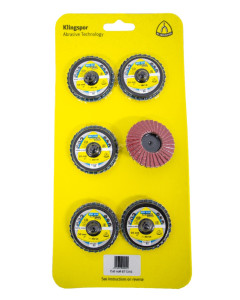 Abrasive Mop Discs MST 924 for Stainless Steel - Mixed - 50mm